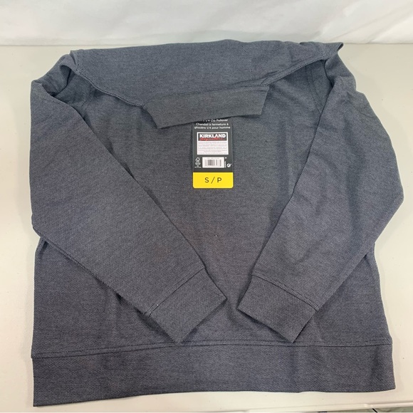 Kirkland Signature 1/4zip up Pullover Men's Size S/P gray NWT - Picture 6 of 6